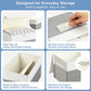 Large 22 Quart Linen Fabric Foldable Storage Bin Cube Organizer Basket with Flip (4 Count)