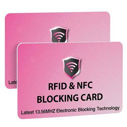 2 Pack RFID Blocking Card for Credit Debit ID Card (2 Count)
