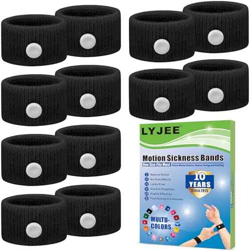 Motion Sickness Bracelets for Adults (6 Count)