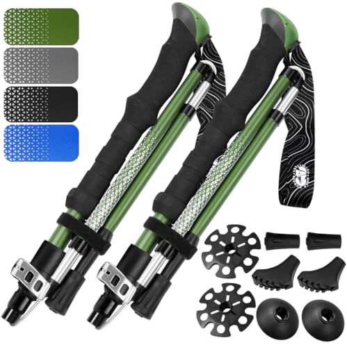 Premium Foldable Hiking Poles by USA Brand