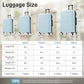 Luggage Set 6 Piece Carry on Hardcase Suitcase with Travel Bags (6 Count)