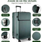 Super Large Aluminum Frame Zipperless Checked Luggage Front Pocket