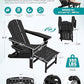 Folding Adjustable Adirondack Chair with Footrest
