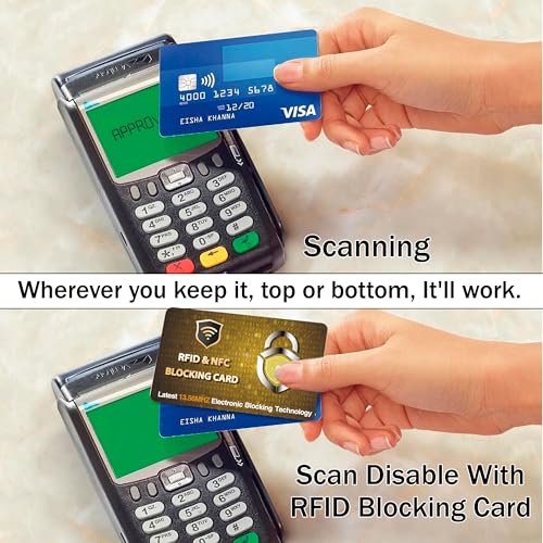 5 Pack RFID Blocking Card for Credit Debit ID Card (5 Count)