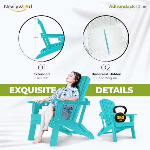 Folding Adirondack Chairs Set of 2
