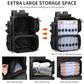 Fishing Tackle Backpack with Rod Holders