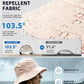 Water Resistant Sun UPF 50+ Bucket Hat Protection Packable Brimmed Boonie for Women Men Summer Lightweight Hiking Outdoor Cap Beige