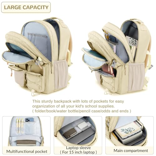 Water Resistant Backpack with Mulitiple Pockets for School Travel Outdoor College