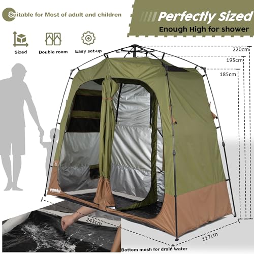 Portable Camping Shower Tent Deluxe Changing Room Easy Set Up Privacy Shelter