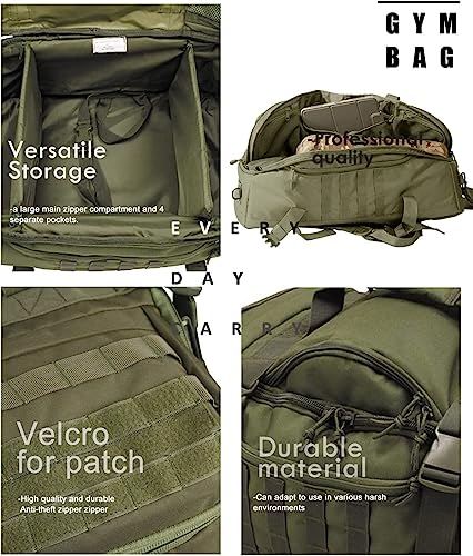 3 In 1 Tactical 85L Military Backpack Travel Duffle Bag for Weekender Gym Workout Deployment