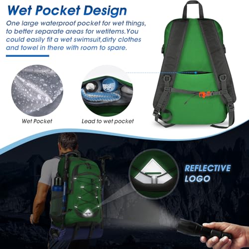 Hiking Backpack 40L Packable Lightweight Camping Daypack Men Women