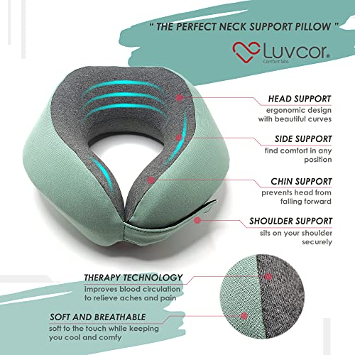 Premium Quality Memory Foam Travel Neck Pillow Bundle
