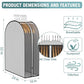 10" Gusseted Garment Bags for Hanging Clothes (3 Count)