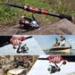 Fishing Rod and Reel Combo Set with Telescopic Fishing Pole Fishing Accessories and Carrier Bag for Saltwater Freshwater