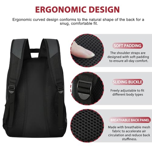 Soccer Backpack Bag with Ball Holder Ventilated Shoe Compartment Large Capacity Sports Gear Bag for Basketball Volleyball Gym