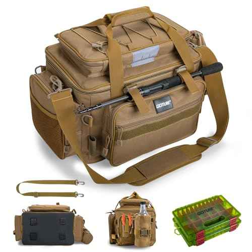 Fishing Tackle Bag with 2PCS 3600 Tackle Boxes