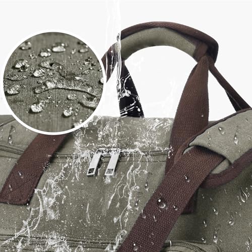 60L Canvas Duffle Bag for Men