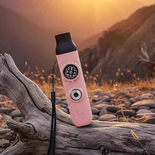 Multifunctional Survival Emergency Whistle for Kids with Compass Hiking Survival (2 Count)