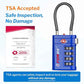 Open Alert TSA Approved Luggage Locks (4 Count)