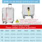Clear PVC Suitcase Cover Protectors 24 Inch Luggage Cover for Wheeled Suitcase 24''