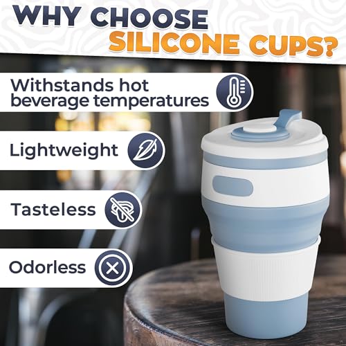 Collapsible Coffee Cup with Lid (2 Count)