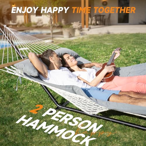 2 Person Double Hammock with Stand