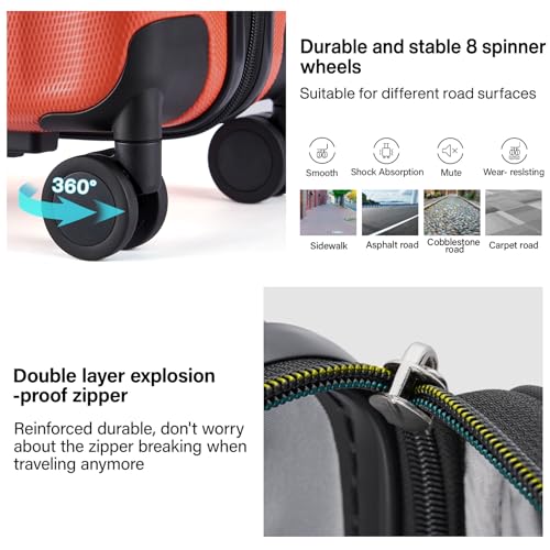 Expandable Hard Shell Luggage Sets (3 Count)