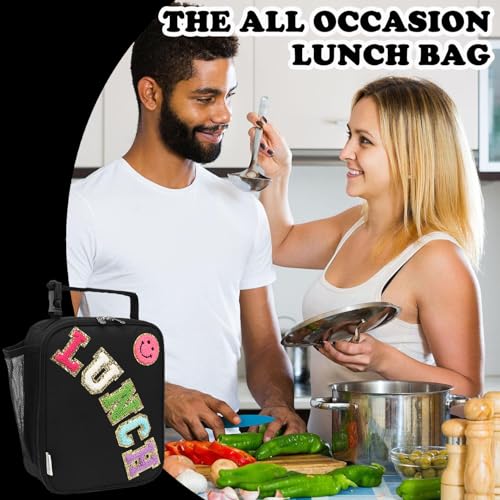 Lunch box Insulated Soft Bag Mini Cooler Back to School Thermal Meal Tote Kit With Buckle and Mesh Side Pocket for Girls