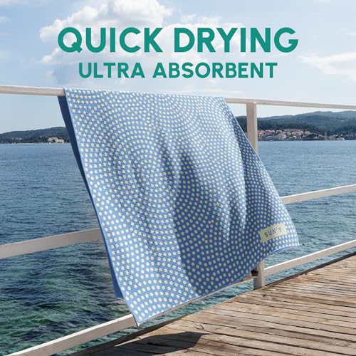 Waffle Microfiber Beach Towel