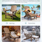 Folding Adjustable Adirondack Chairs with Footrest Set of 4 (4 Count)