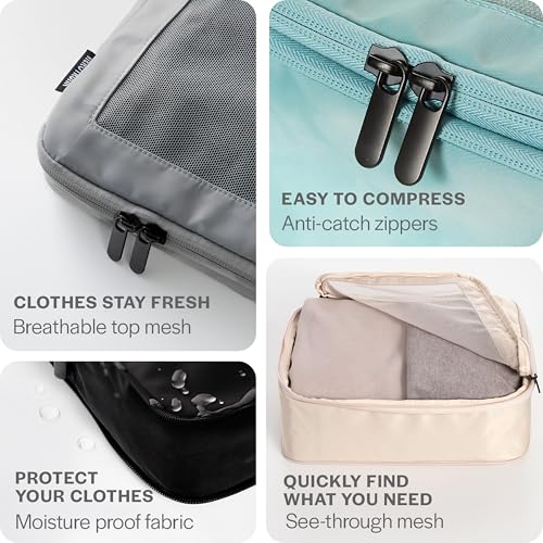 Compression Packing Cubes for Travel (6 Count)