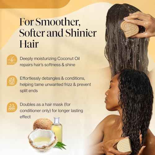 Coconut Oil Shampoo and Conditioner Set (5.9 Ounce)