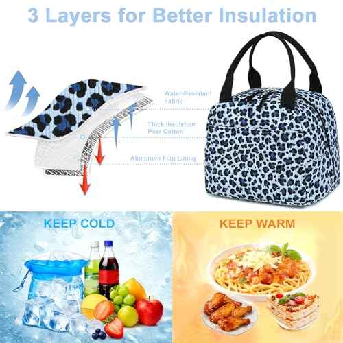 Lunch Bag for Women Men Cute Corduroy Lunch Tote Bags Reusable Insulated Lunch Box Large Capacity Reusable Insulated Cooler for Work Picnic or Travel