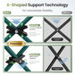 2 Pack Folding Camping Chairs Outdoor Lawn Chair Support 250lbs Green (2 Count)