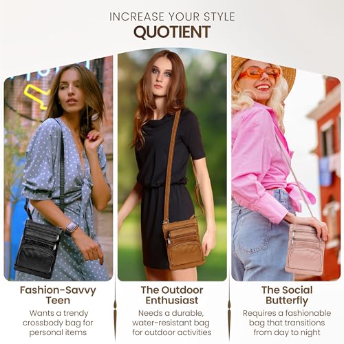 leather Crossbody Purses for Women