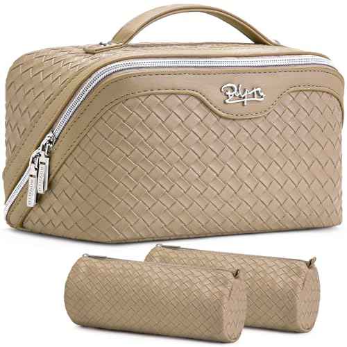 Travel Makeup Bag Cosmetic Bags for Women (3 Count)