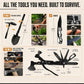 Survival Kit 250Pcs Survival Gear First Aid Kit with Molle System Compatible Bag and Emergency Tent