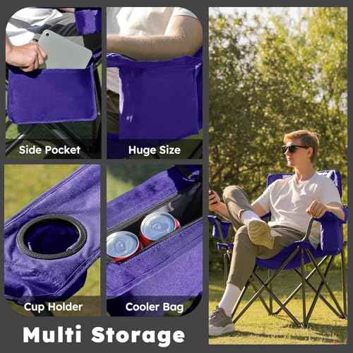 Oversized Heavy Duty Camping Chairs (2 Count)