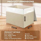 Large 42 Quarts Fabric Storage Bins with Lids [2