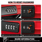 Portable Safe Lock Box with Combination Lock Mini Beach Travel Safe Waterproof Small Lockable Box with Removable Wire Rope Combination Safe Box for Dorm