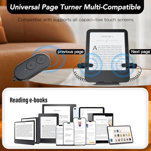 Remote Control Page Turner and Stand for Kindle Paperwhite Oasis eReaders
