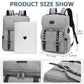 Vintage Backpack Travel Laptop Backpack with usb Charging Port for Women & Men College Backpack Fits 15.6 Inch Laptop Grey Brown