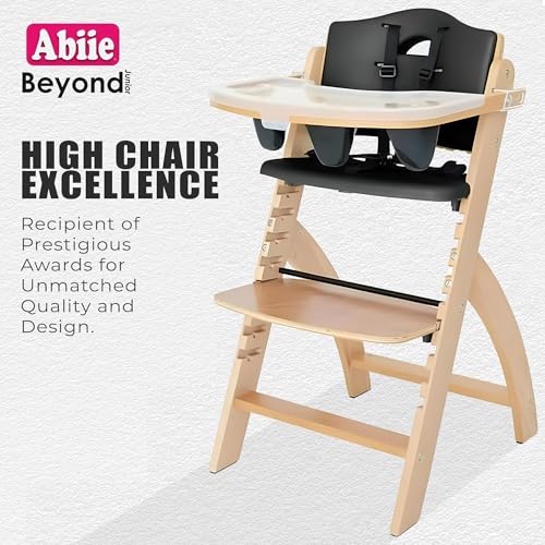 Beyond Junior Convertible Wooden High Chair with Removable Tray