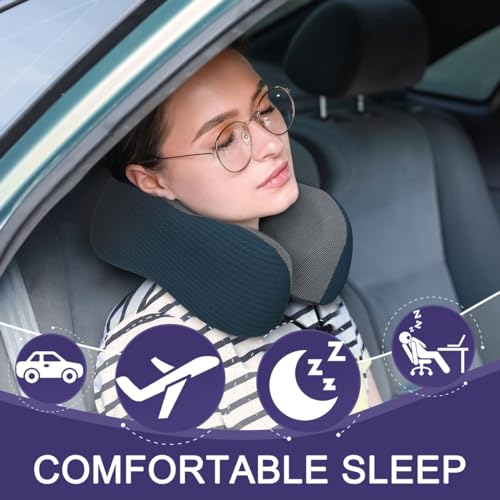 Neck Pillow for Travel with Travel Pouch