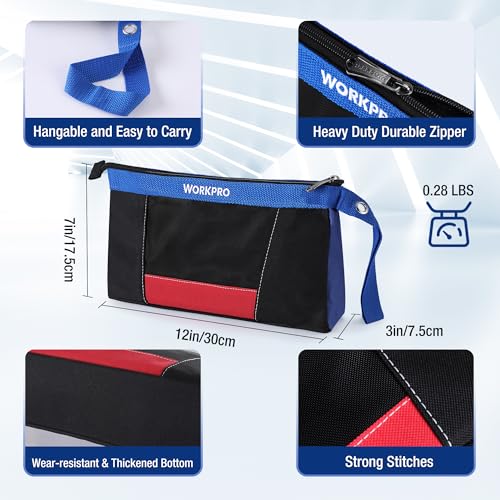 12" Tool Pouches with Zipper