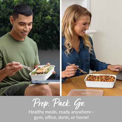 Prep 1 Compartment Meal Prep Containers with Lids (20 Count)
