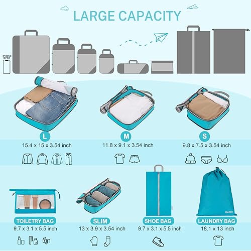 Compression Packing Cubes for Travel