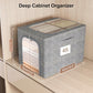 Clothes Storage Bins with Metal Frame for Closet (4 Count)