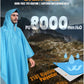 Hooded Rain Poncho for Adult Waterproof Lightweight Raincoat