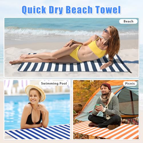 2 in 1 Microfiber Beach Towel